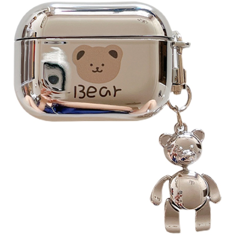 (Bán Buôn Sỉ) Vỏ bảo vệ hộp sạc tai nghe bằng silicon Bear họa tiết hoạt hình
