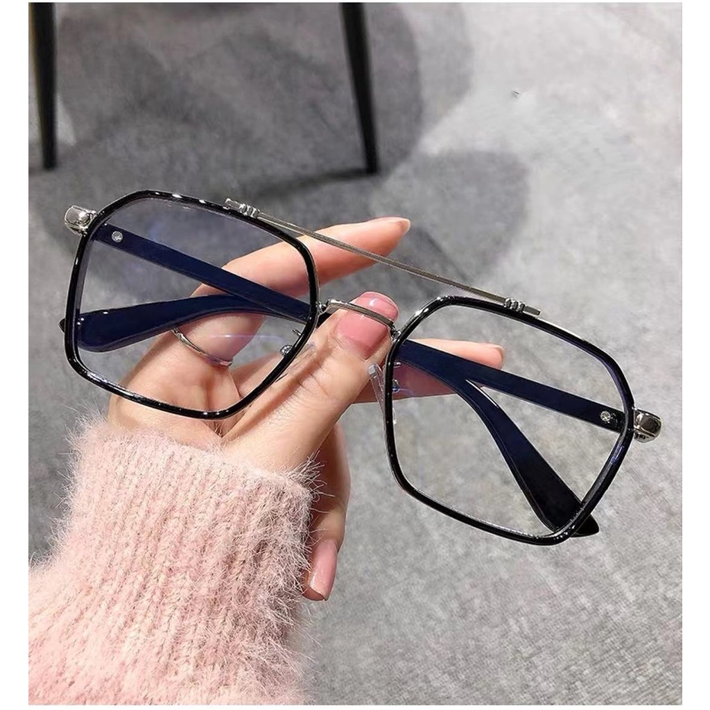 Thời trang kính bảo vệ bức xạ của phụ nữ và nam giới kính cận thị chất liệu kim loại độ cận thị [0 ° to-600 °]