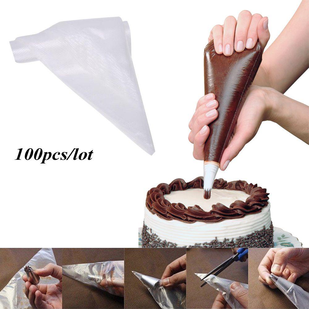 Set 100 Túi Đựng Kem Trang Trí Bánh Dùng Một Lần Thiết Thực