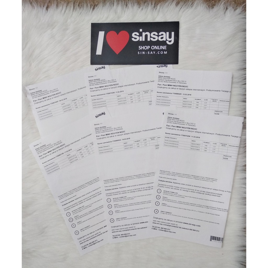 Kính Sinsay M95 - mua tại Đức, Ba Lan-có bill -có video đính kèm