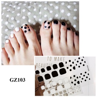 Miếng dán móng chân - Nail Wraps (22 miếng dán khô)
