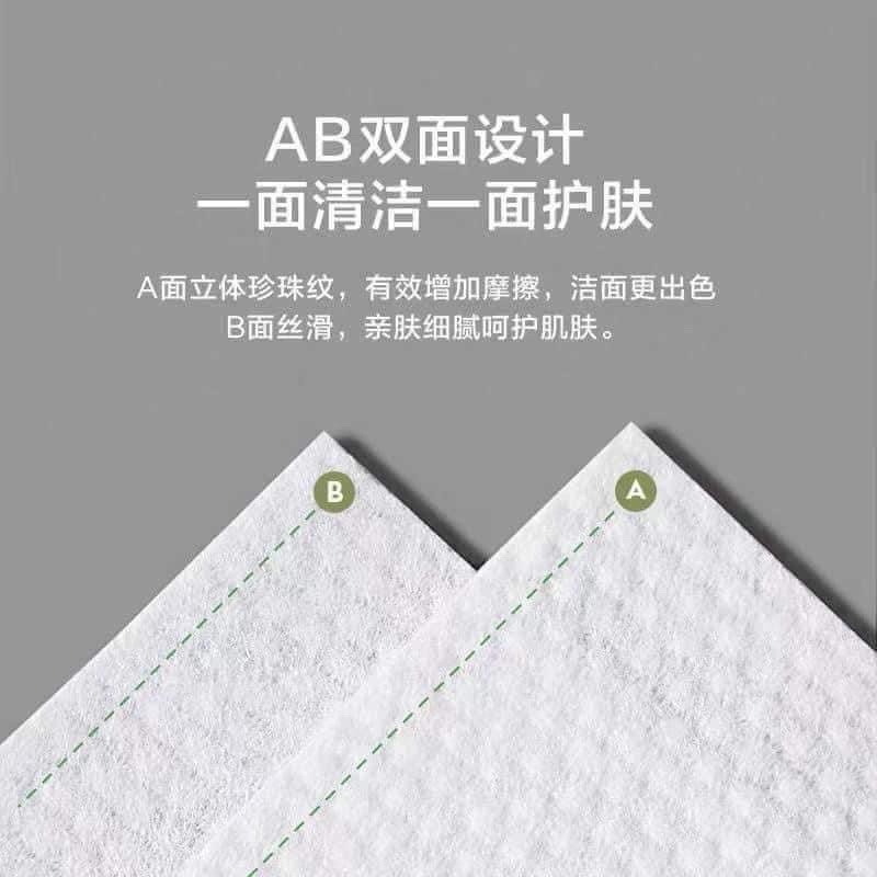 BÔNG TẨY TRANG, KHĂN MẶT KHÔ TÚI XANH NGỌC DẠNG CUỘN SỢI BÔNG COTTON