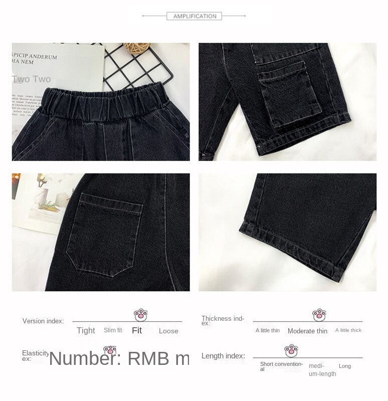 Quần Short Jeans Lưng Thun Thời Trang Cho Bé Trai