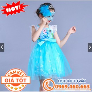 Váy Elsa. Váy Đầm Công Chúa Elsa Bông Tuyết Cho Bé