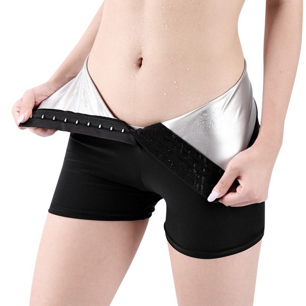 Quần Short Legging Lưng Cao Size Lớn Nâng Hông Tập Thể Dục Cho Phụ Nữ Sau Sinh M / L / XL
