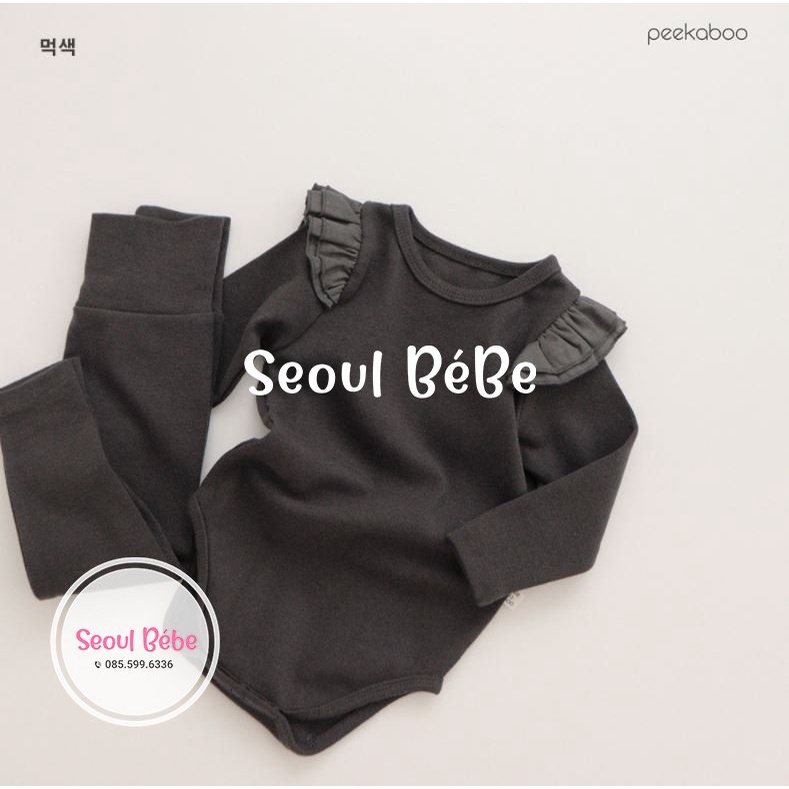 Bộ Mi-Nyong (jumpsuit/rời) cho bé bst mới nhất Peekaboo made in Korea