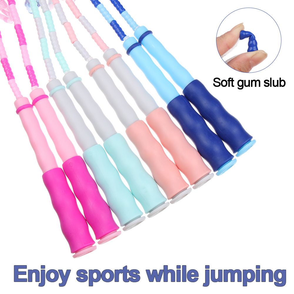 Dây nhảy tập thể dục bằng thiết kế đốt tre nhiều màu sắc có thể điều chỉnh cho người lớn và trẻ em