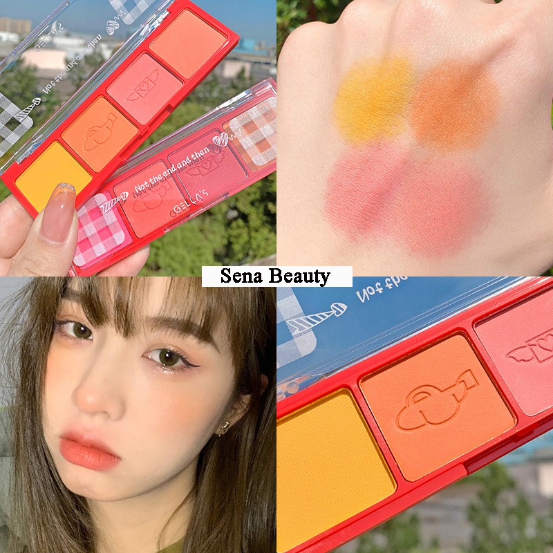 Phấn má hồng 3 Ô Gella's Máy Bay Sena Beauty