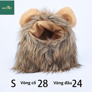 Mũ cho chó mèo, mũ bờm sư tử cosplay cho thú cưng