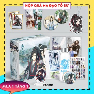 Hộp quà Ma Đạo Tổ Sư MD2201 Lam Vong Cơ Ngụy Vô Tiện (bình nước, standee, postcard ...) giftbox manga anime đam mỹ