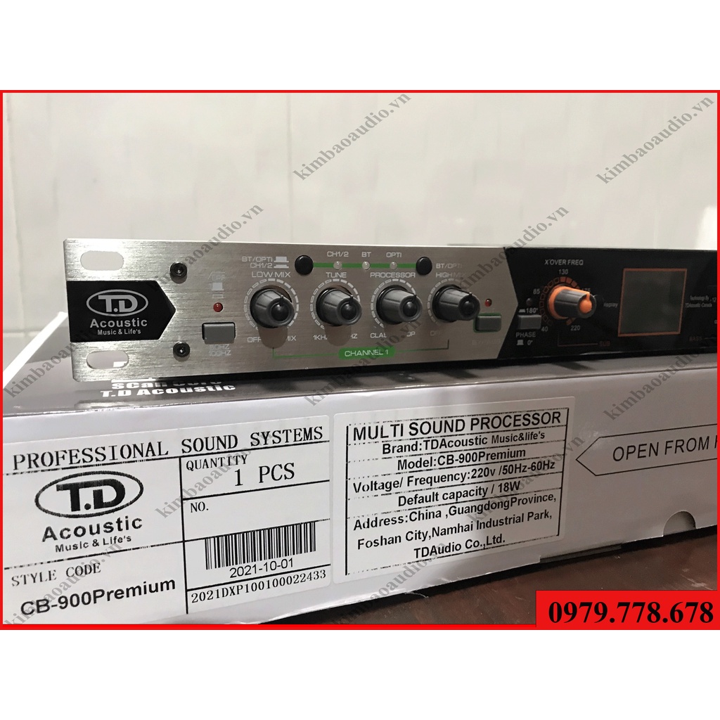 Máy Nâng Tiếng TD Acoustic CB900 Premium Chính Hãng - Tặng Dây Canon Và Dây Optical