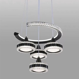 Đèn Thả Trần - Đèn Thả Bàn Ăn Pha Lê Trang Trí Hiện Đại - kèm bóng LED và đế ốp trần-bảo hành 1 năm