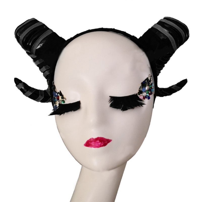 Cài Tóc Hình Sừng Quỷ Phong Cách Halloween