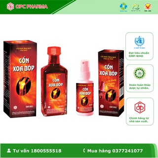 CỒN XOA BÓP OPC ( Chai xịt 50 ml & 60 ml ) - Dùng khi nhức mỏi, bị thương, bị ngã, bong gân - Hàng chính hãng OPC