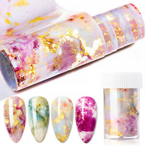 Marble Nail Art Foil Transfer Stickers 3D Nails Decoration Transfer Sticker