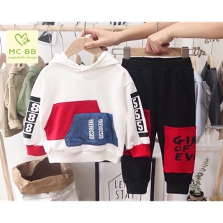 Bộ bé trai chất thun cotton