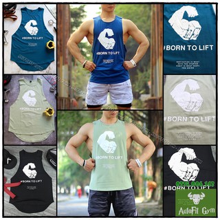 Áo Ba Lỗ Nam BORN TO LIFT Áo Tank Top Thể Thao, Tập Gym hàng nhập khẩu [AUTOFIT GYM]