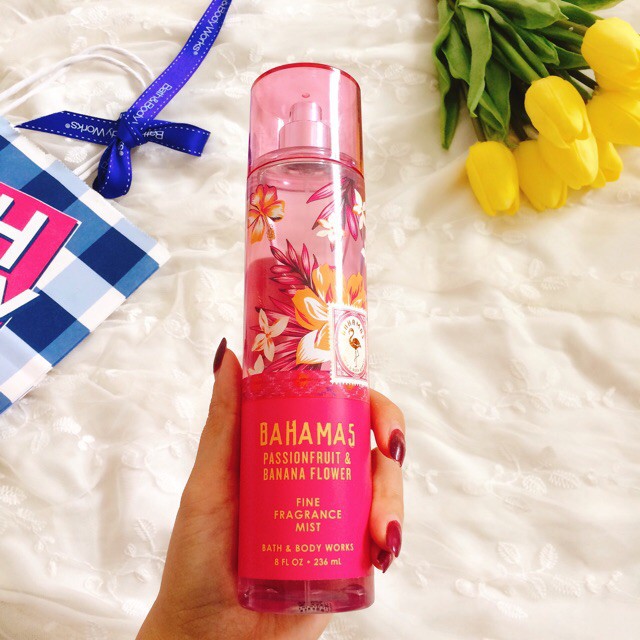 [𝐃𝐔𝐁𝐀𝐈] Xịt Thơm Bath & Body Works Fine Fragrance Mist Hương - BAHAMAS PASSION FRUIT & BANANA FLOWER | Thế Giới Skin Care