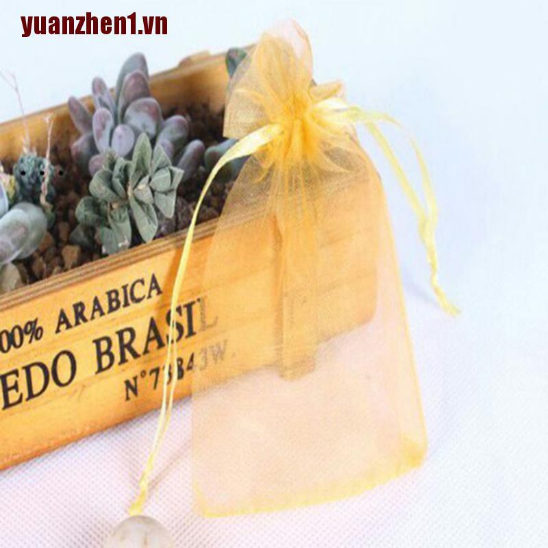 [YUANZHEN1] 100 Túi Dây Rút Đựng Quà Giáng Sinh, Đám Cưới