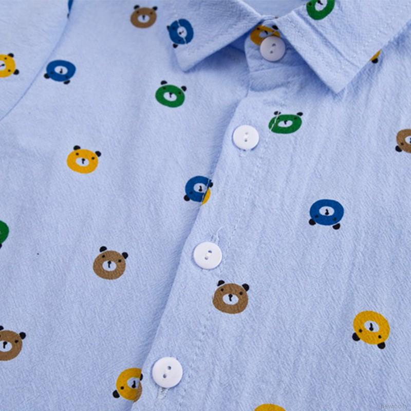 Bộ áo ngắn tay + quần short denim dễ thương cho bé trai