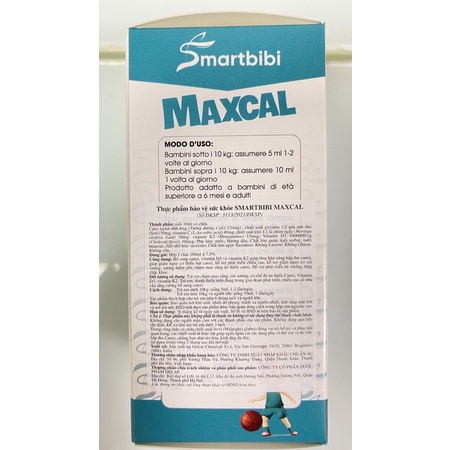 Smartbibi Maxcal.Bổ Sung Canxi,Vitamin D3k2 Giúp Hấp Thu Canxi Xương Răng Chắc Khỏe