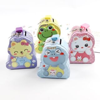 Két sắt mini hoạt hình có khóa