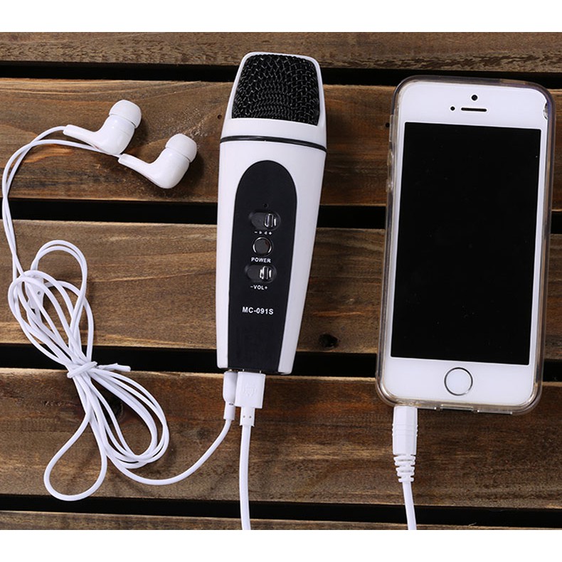 MC-091S - MICRO HÁT KARAOKE MINI CHO ĐIỆN THOẠI, MÁY TÍNH BẢNG