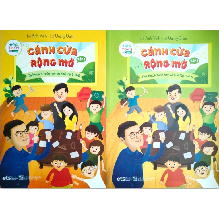 Sách - Combo Cánh cửa rộng mở ‒ Thử thách toán hay và khó lớp 3 - 4 - 5 ( Tập 1+ 2 )