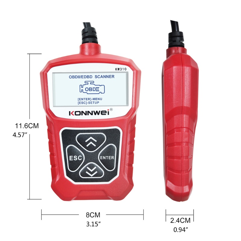 Thiết Bị Quét Chẩn Đoán Lỗi Động Cơ Xe Hơi KW310 OBD2
