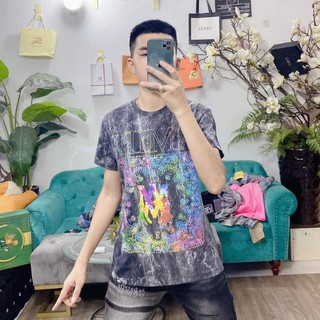 Áo Phông Amiri Nam, Áo Họa Tiết Tay Ngắn chất liệu cotton mềm mại thoải mái mát mẻ cho mùa hè không nóng