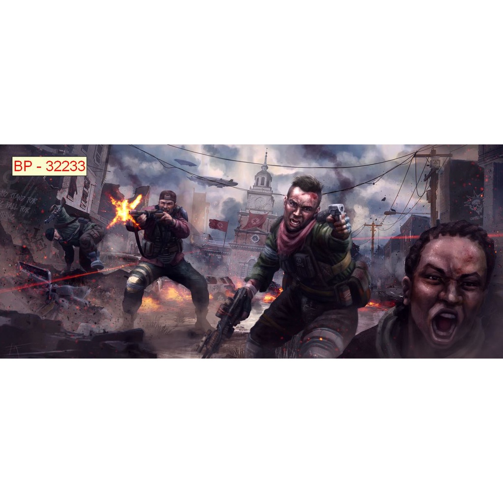 Tranh 3D Dán Tường Phòng GAME Chèn Logo và Chữ Miễn Phí