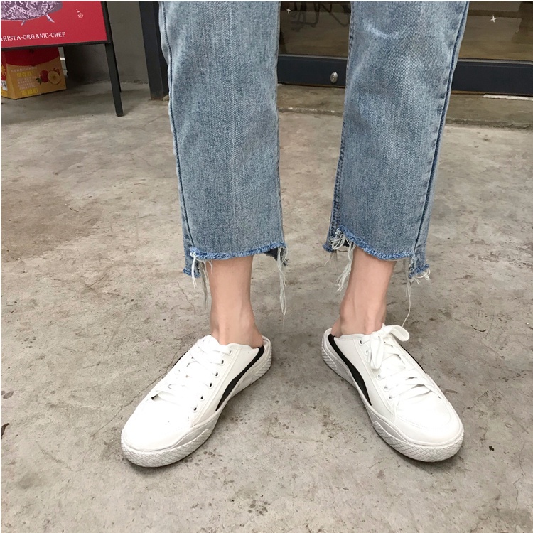 Quần Jeans Trơn Lưng Cao Dáng Ôm Thời Trang Mùa Hè Phong Cách Hàn Quốc Cho Nữ