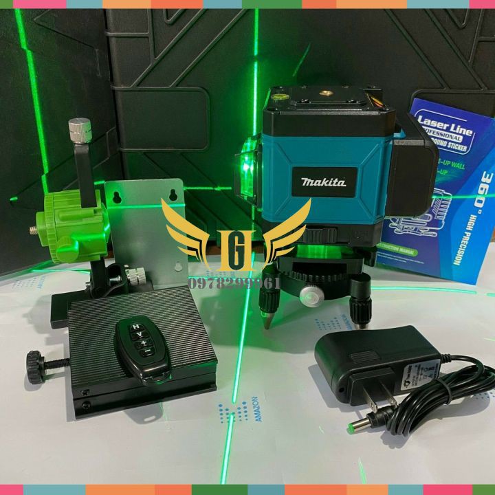 Máy Cân Bằng Laser 12 Tia Xanh MAKITA Điều Khiển Từ Xa