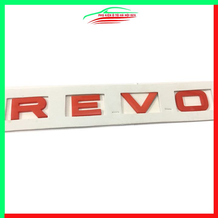 Logo Chữ Nổi REVO 3 Màu Đỏ, Đen, Bạc Cho Hilux