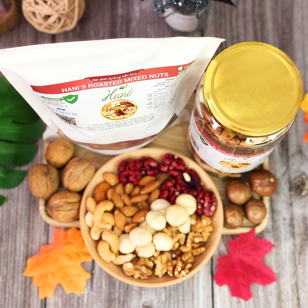 Mix 5 Loại Hạt Dinh Dưỡng Cao Cấp Nhập Khẩu, Chế Độ Ăn Kiêng Eat Clean  🍃 Hani Healthy Food