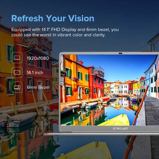 Teclast F7 Plus 3 Laptop 14 inch, 8GB+256GB Quad Core Windows 10, 1920x1080 FHD 2.4G+5G WiFi USB3.0 Mini-HDMI Work Study