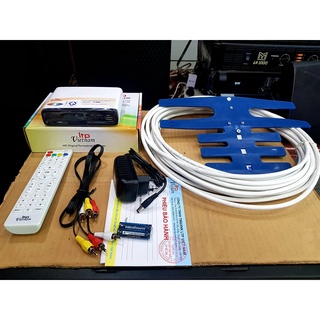 Đầu thu truyền hình số mặt đất ltp stb-1306 + ăngten thu sóng: thu khoảng 70 kênh
