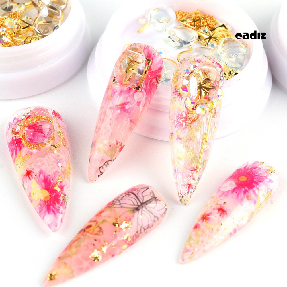 [Hàng mới về] Hộp hình dán trang trí móng tay nghệ thuật dễ thương