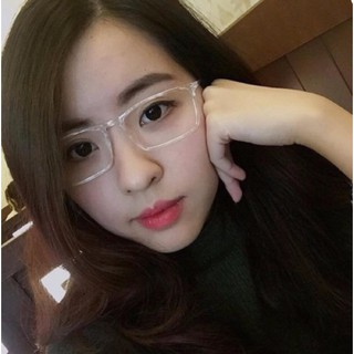 Kính gọng dẻo Trong suốt nhựa dẻo - mắt vuông Trắng Trong