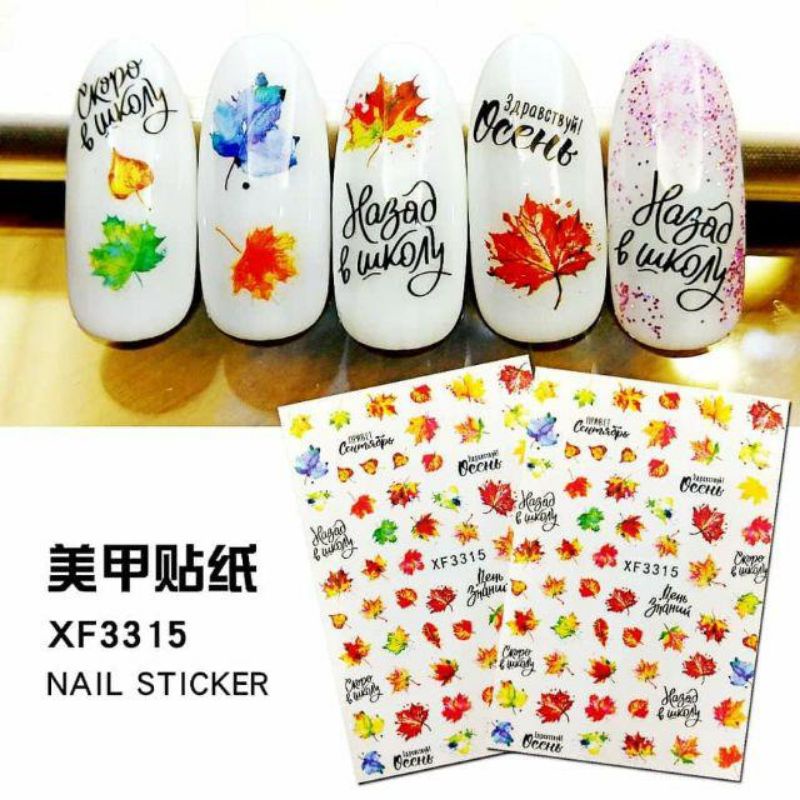 Hình dán 3d, sticker trang trí móng nhiều mẫu mới