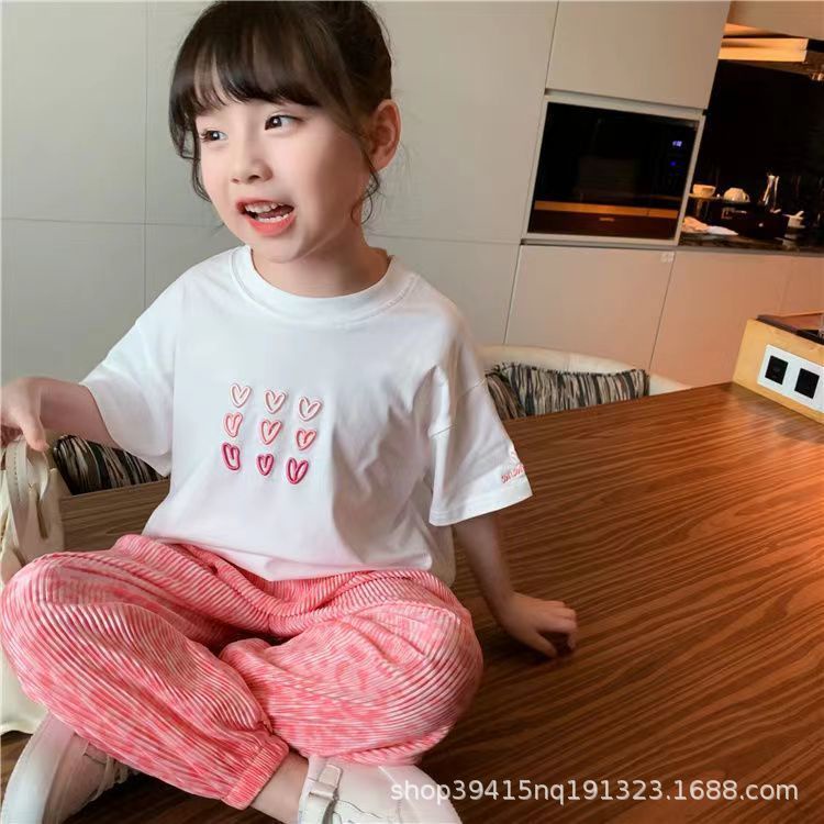 Bộ Đồ Thể Thao 2 Món Ngắn Tay In Hình Hoạt Hình Thời Trang 2022 Dành Cho Bé Gái