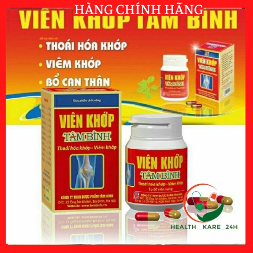 Viên khớp Tâm Bình hỗ trợ thoái hóa khớp viêm khớp đau nhức khớp đau vai gáy tê buồn chân tay đốt sống cổ cột sống lưng
