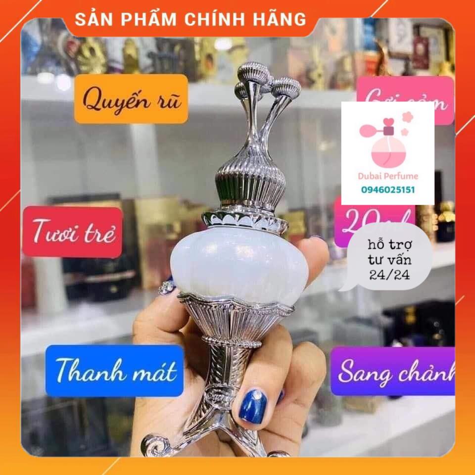 Tinh dầu nước hoa Dubai Supreme Musk 20ml Ngọt Ngào, Dễ Thương hương phấn, cam kết hàng nội địa dubai chính hãng