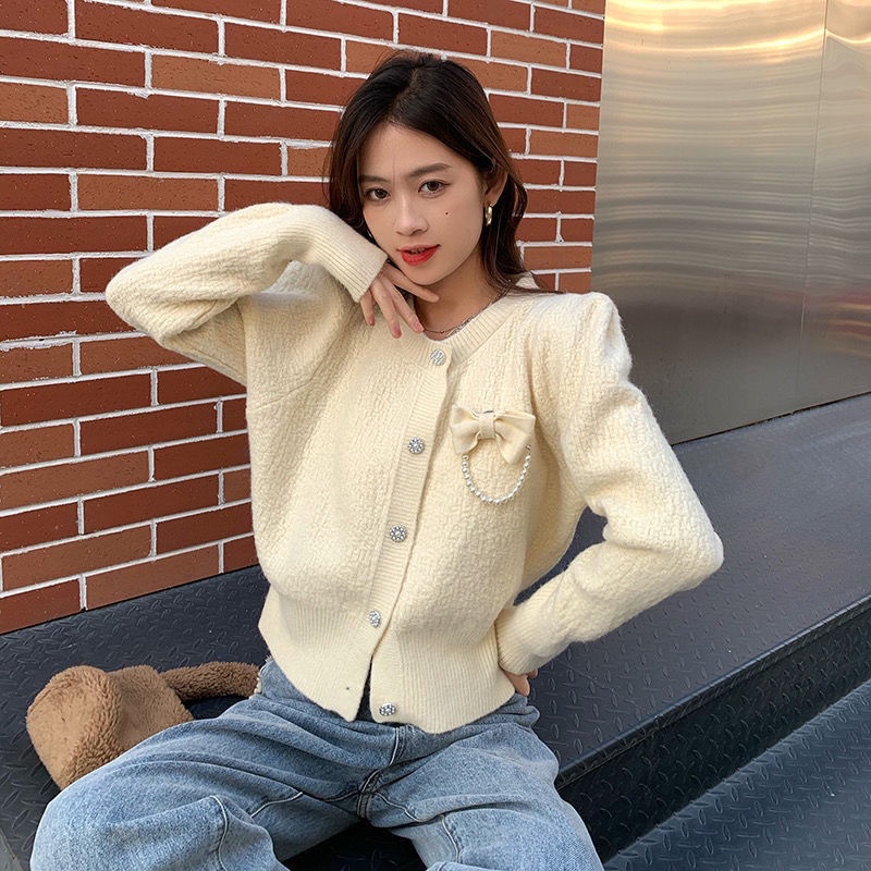 Áo Khoác Cardigan Dệt Kim Thiết Kế Mới Thời Trang Mùa Xuân Thu Dành Cho Nữ