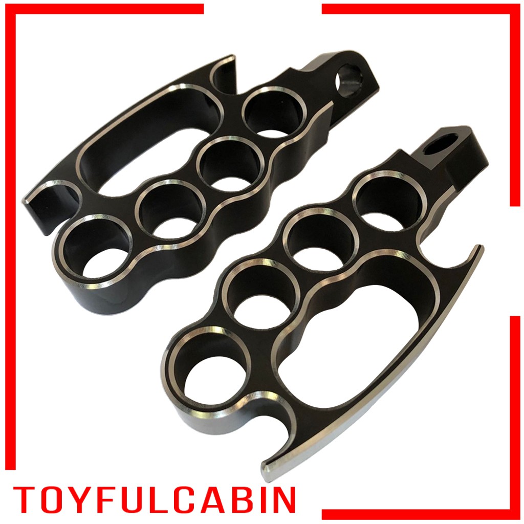 [TOYFULCABIN] 2Pcs Highway Flying Knuckle Foot Pegs Footrests Footpegs For Harley XL V-Rod