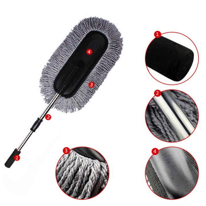 Combo 2 Cây lâu rửa vệ sinh ô tô AutoSleek Car Wash Mop - AsiaMart