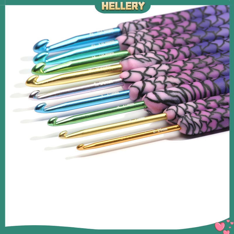 Bộ Kim Móc Len Thủ Công Nhiều Màu Sắc Kích Thước 2.25-6.5mm