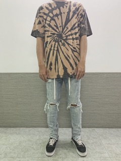 Champion small logo tie dye waxed