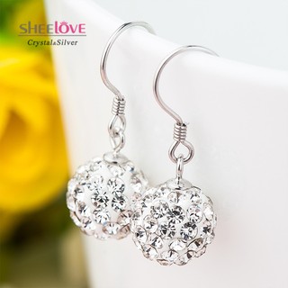 Bông tai nữ trái châu 8ly gắn hạt sáng lấp lánh đơn giản phong cách nhẹ nhàng SPE-EG205