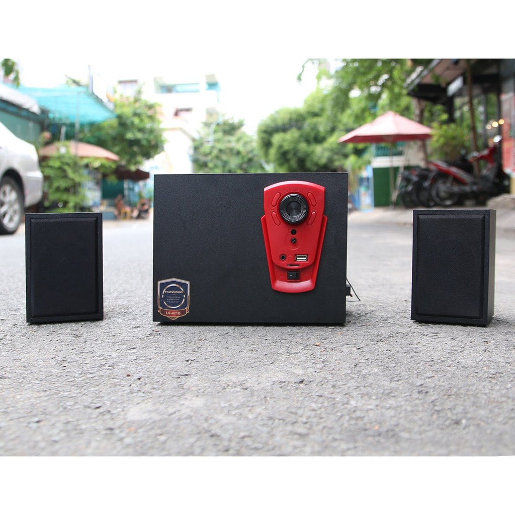 Loa vi tính TAGWOOD LS 421B không dây bluetooth 2 loa treble 1 loa sub,Âm thanh 2.1,Công suất lên đến 30W kèm remote